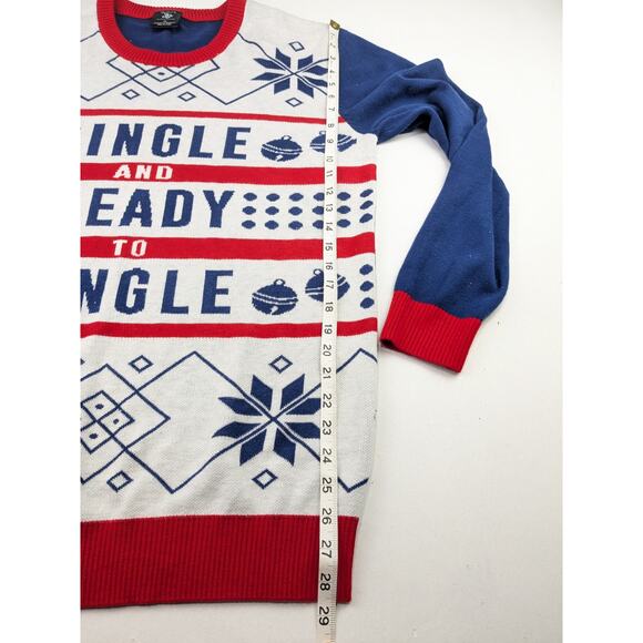 Walnut & 39th Single & Ready to Jingle Men's Christmas Sweater - XXL - Picture 4 of 5